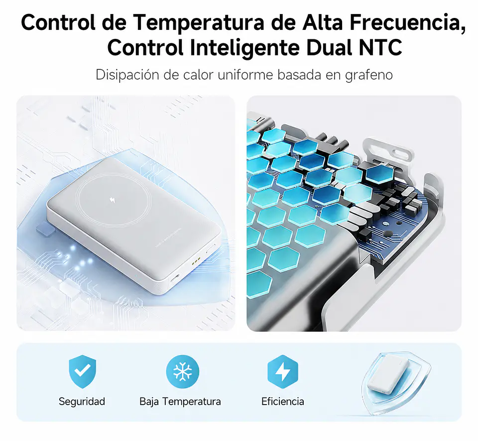 CUKTECH CP122M | Power Bank Magnético 10,000mAh 20W con Base de Carga 5