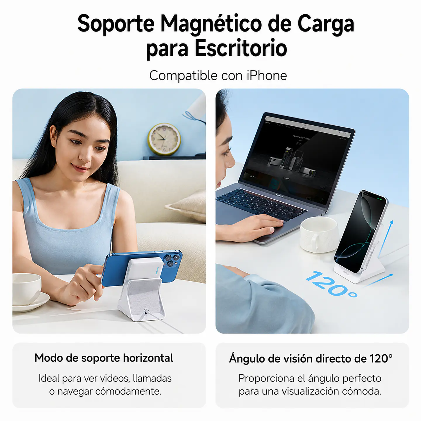 CUKTECH CP122M | Power Bank Magnético 10,000mAh 20W con Base de Carga 6