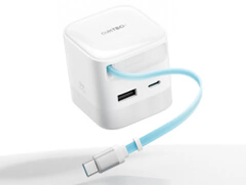CUKTECH CP6 | Cargador GaN 67W con Cable USB-C Retráctil 1