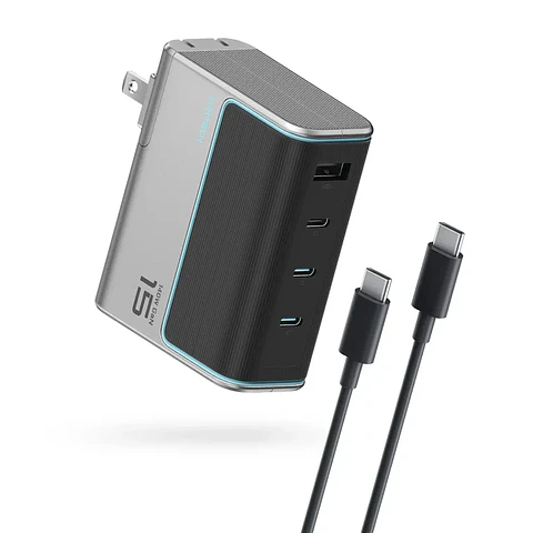 CUKTECH 140W GaN 3C1A | Cargador Rápido 4 Puertos con Cable USB-C 240W