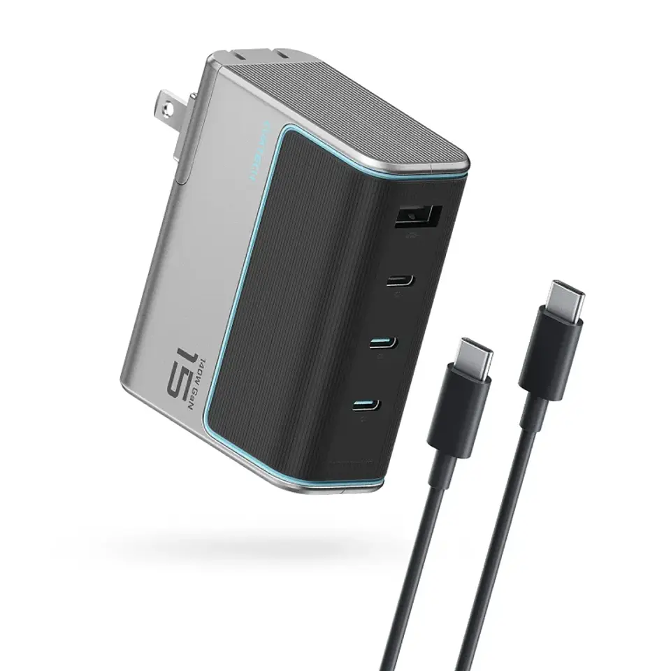CUKTECH 140W GaN 3C1A | Cargador Rápido 4 Puertos con Cable USB-C 240W 1