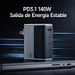 CUKTECH 140W GaN 3C1A | Cargador Rápido 4 Puertos con Cable USB-C 240W - Miniatura 4