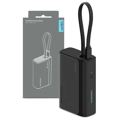 CUKTECH CP133L | Power Bank 10,000mAh 33W con Cable USB-C Integrado