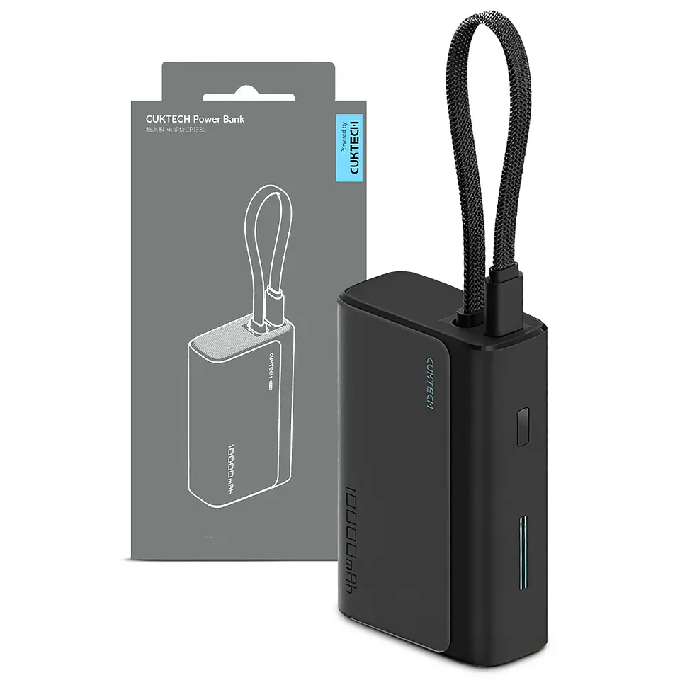 CUKTECH CP133L | Power Bank 10,000mAh 33W con Cable USB-C Integrado 1