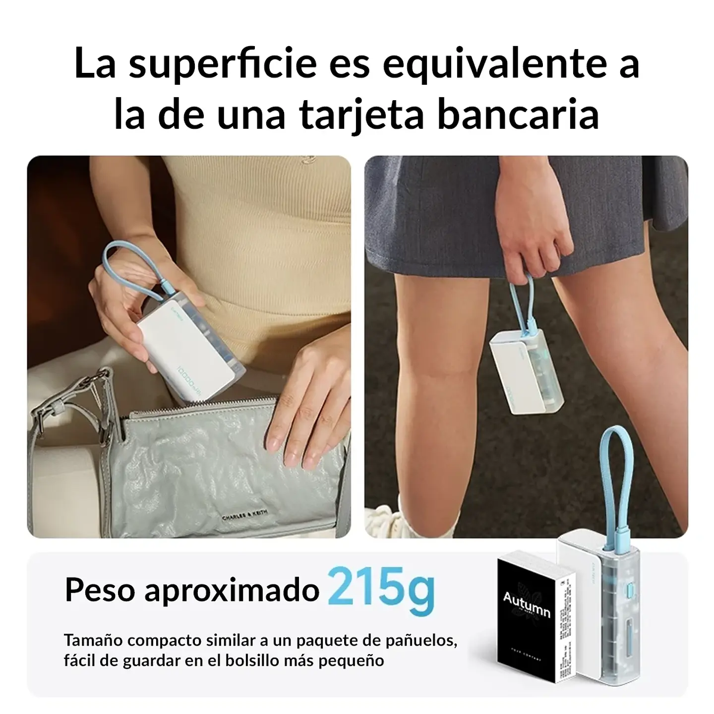 CUKTECH CP133L | Power Bank 10,000mAh 33W con Cable USB-C Integrado 6