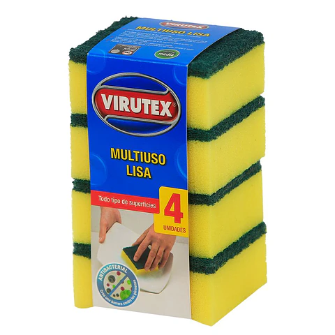 Esponja Lisa Antibacterial 4 Un