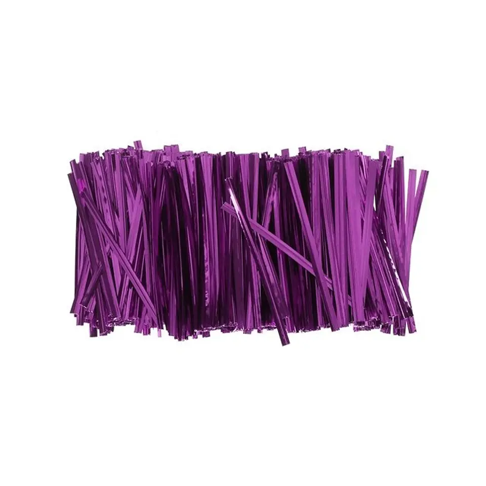 Amarras Twist Tie Metalizada 8