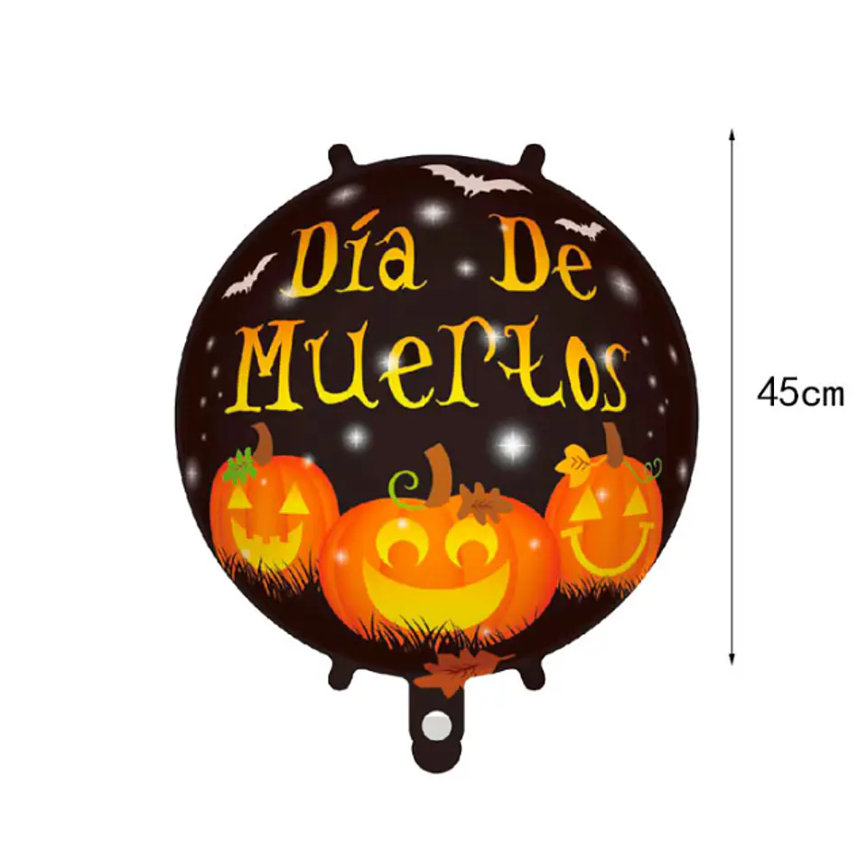 Globo Metalico Día de Muertos Calabaza 1