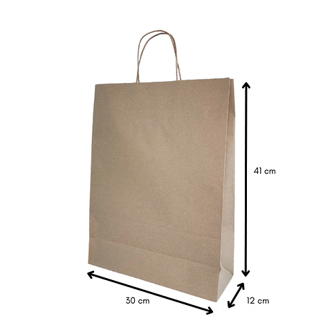 Bolsa Kraft Manilla 41x30x12