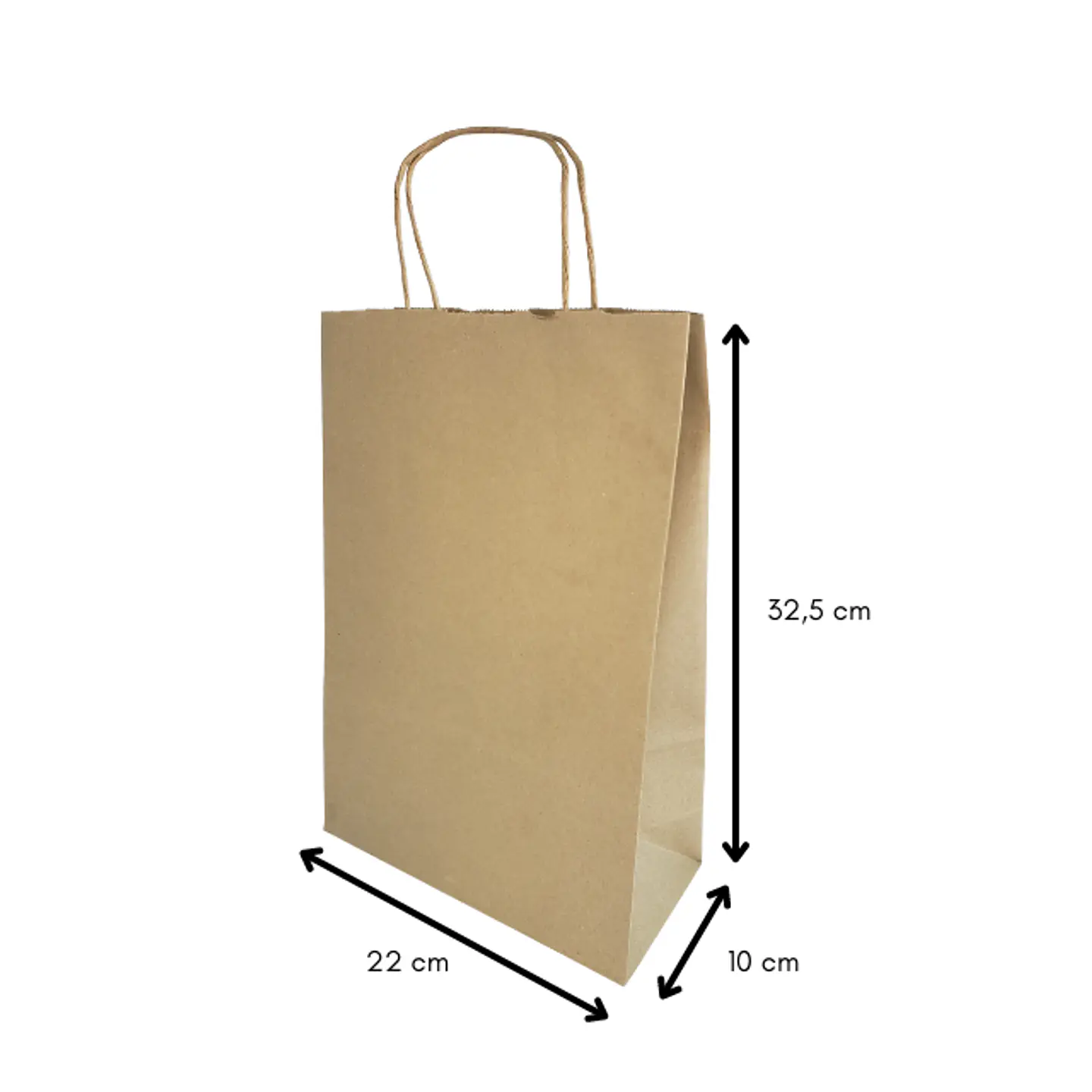 Bolsa Kraft Manilla 32,5x22x10 1