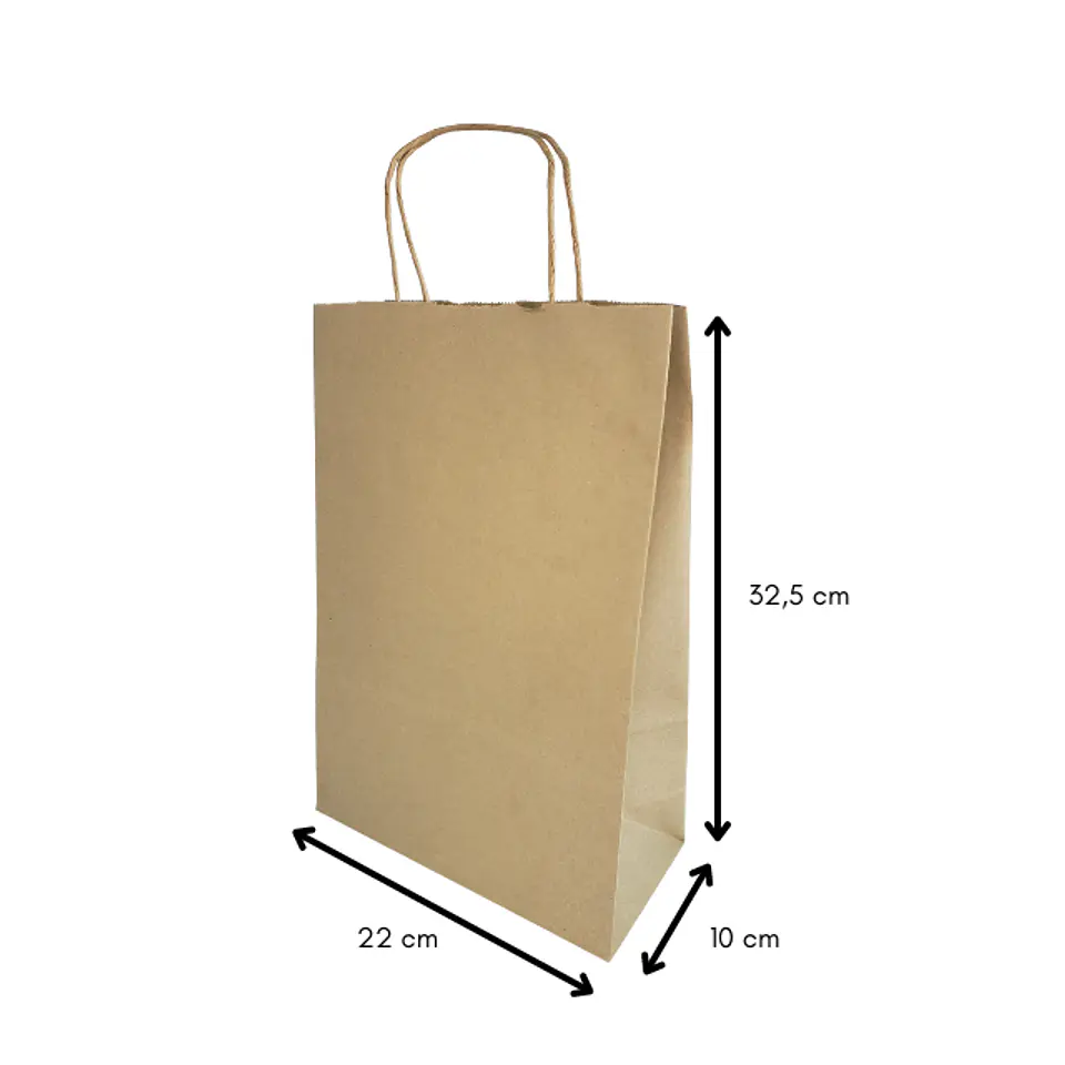 Bolsa Kraft Manilla 32,5x22x10 1