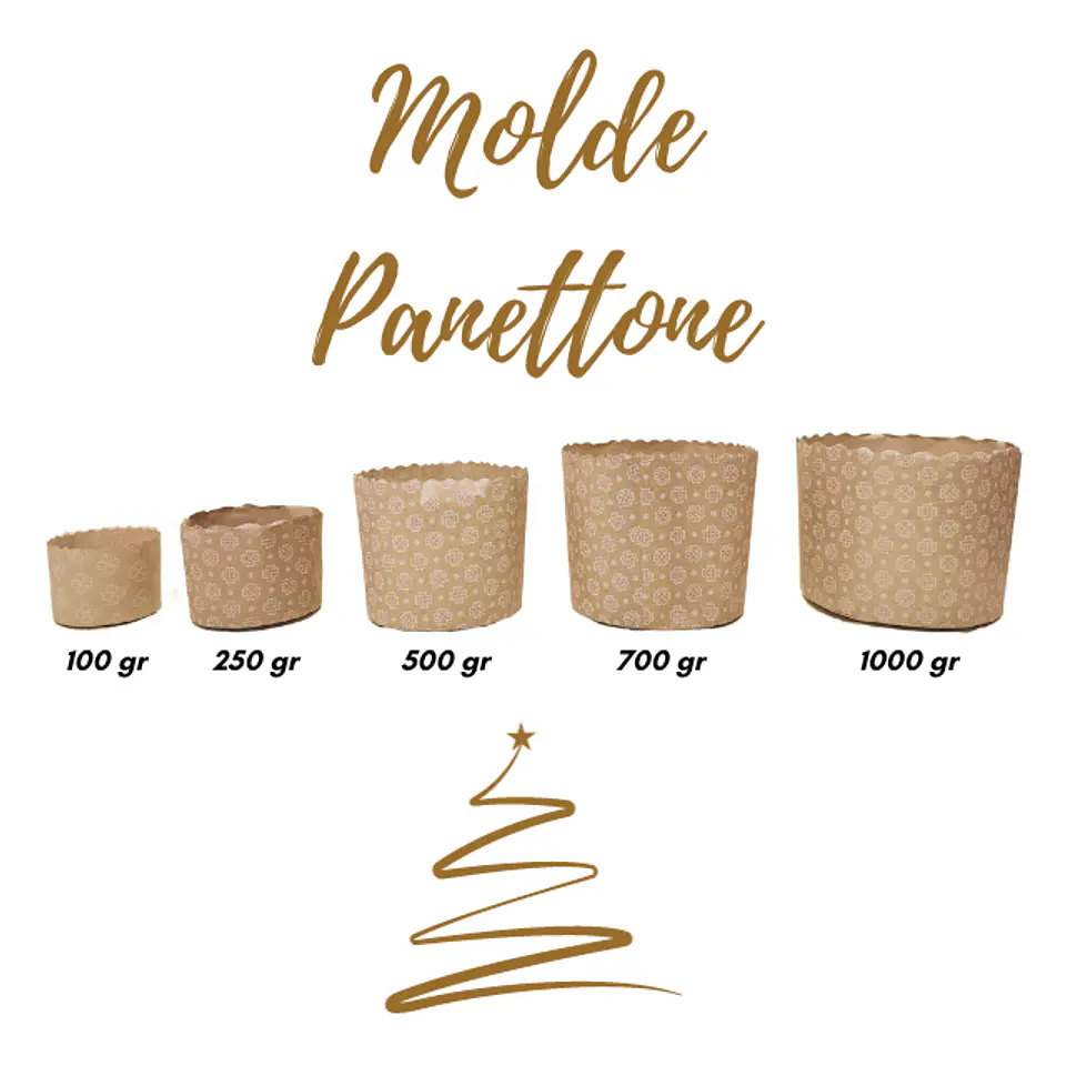 Molde Panettone 1000 gr 2