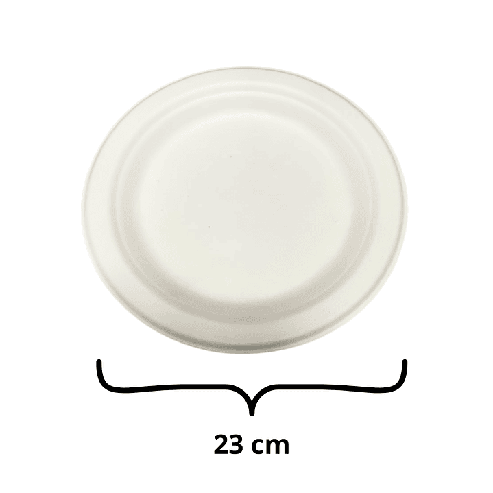 Plato Bio 23 cm 25 un (9