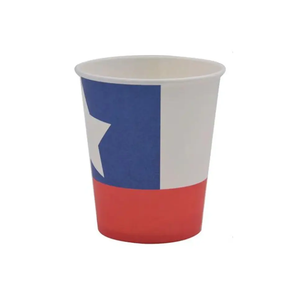 Vaso 250 cc Bandera Chilena 1