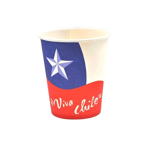 Vaso 250 cc Bandera Viva Chile