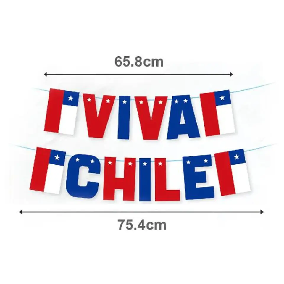 Guirnalda Viva Chile 13 Piezas 1