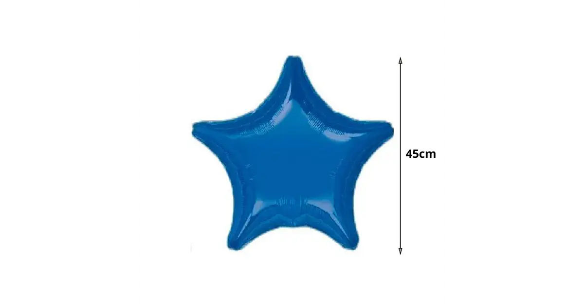 Globo Metálico Estrella Azul