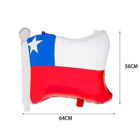 Globo Metálico Bandera Chilena