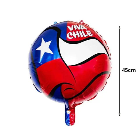 Globo Metálico Viva Chile