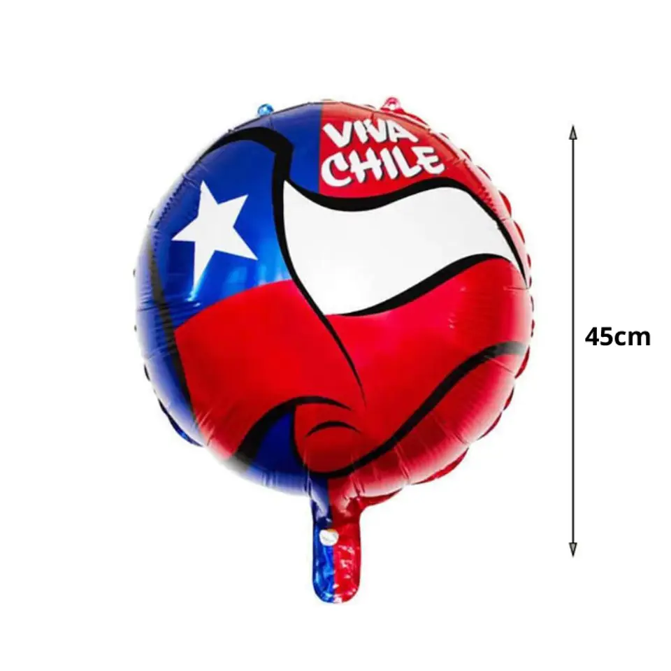 Globo Metálico Viva Chile 1