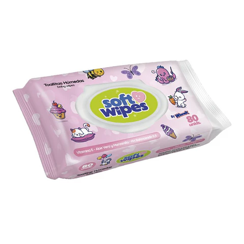Toallitas Húmedas Bebe Rosado 80 Un