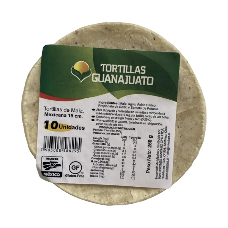 Tortillas Maíz Blanco 10 Un 1