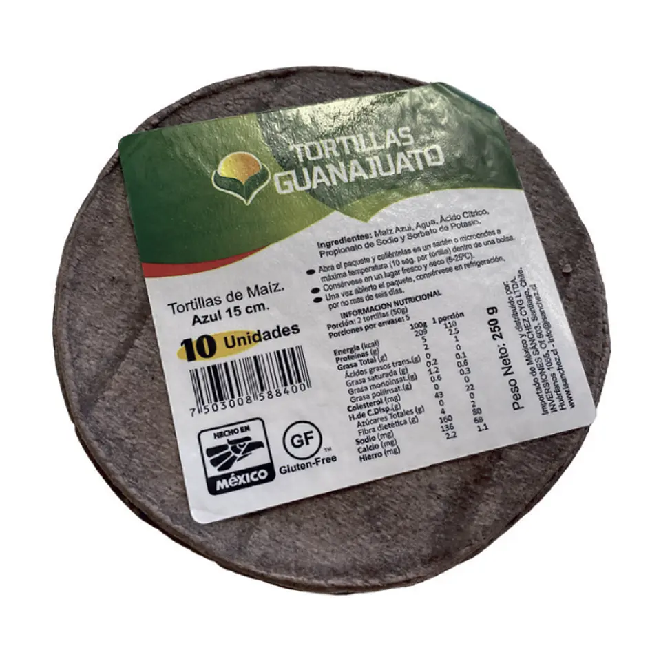 Tortillas Maíz Azul 10 Un 1