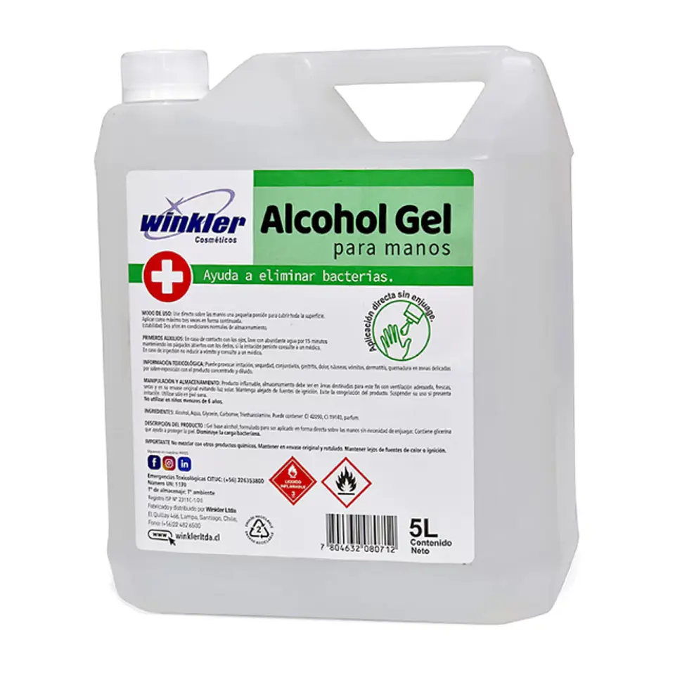 Alcohol Gel 5 lt WK-117 1