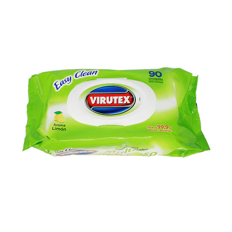 Toallas Humedas Desinfectantes Limón Pouch 90 Un