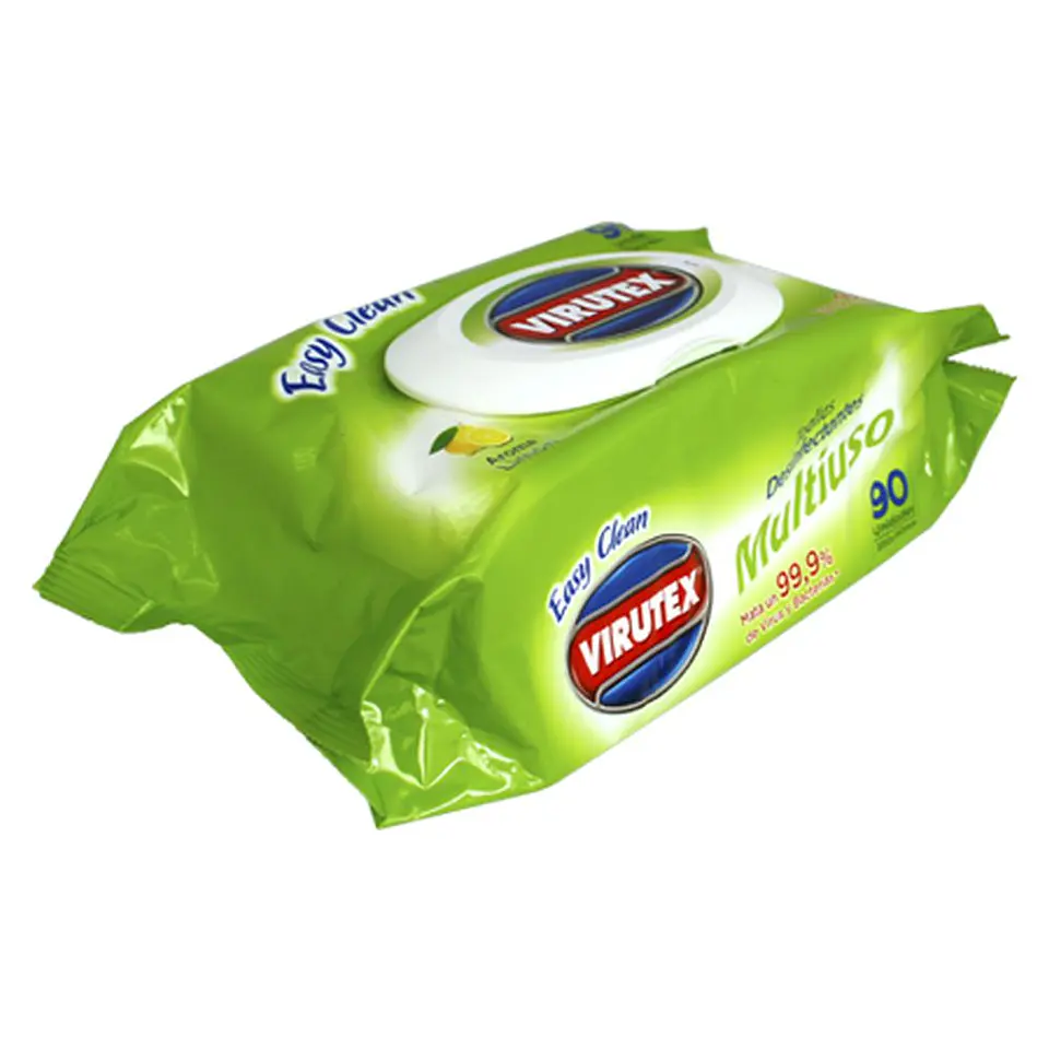 Toallas Humedas Desinfectantes Limón Pouch 90 Un 2
