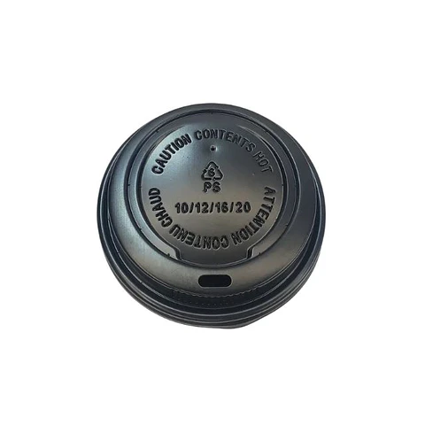 Tapa Vaso Poli 10-12 OZ Negro