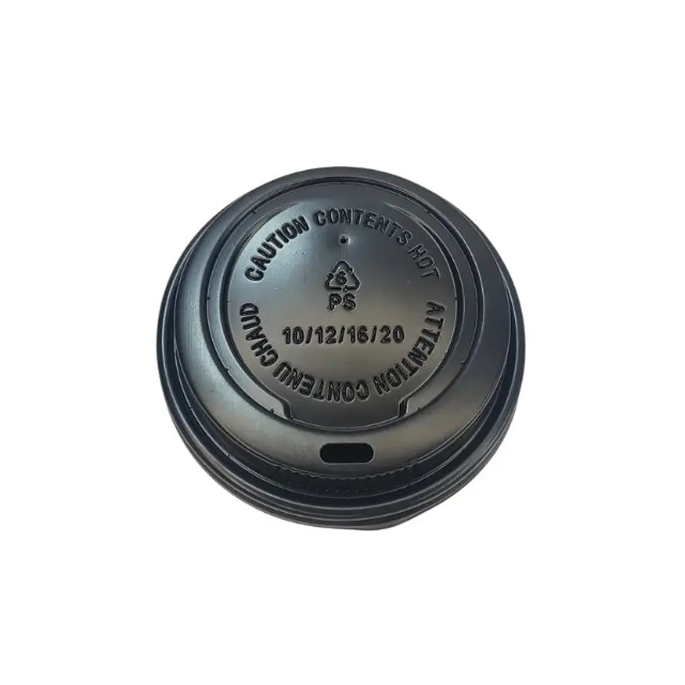 Tapa Vaso Poli 10-12 OZ Negro 1