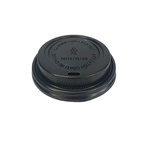 Tapa Vaso Poli 10-12 OZ Negro