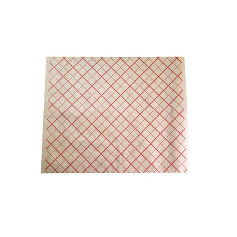 Papel Antigrasa 37X30 cm Cuadriculado Rojo BP 50 Und