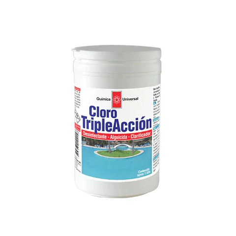 Cloro Tabletas 1 kg (5x200 gr) Triple Acción