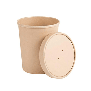 Pote Sopa Poli 32 OZ Kraft 1 Un c/tapa  (960 ML)