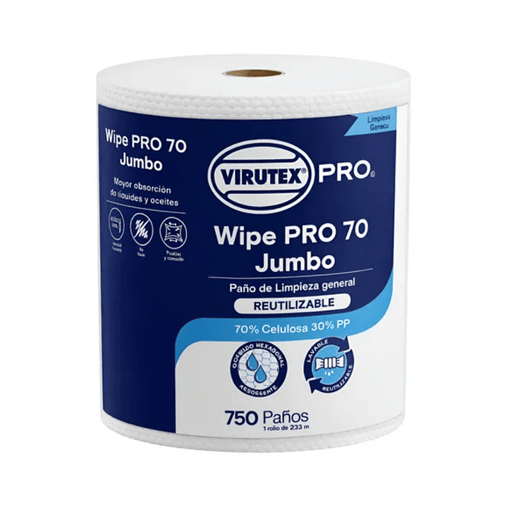 Paño Wipero 70 Jumbo Virutex 750 Un 1