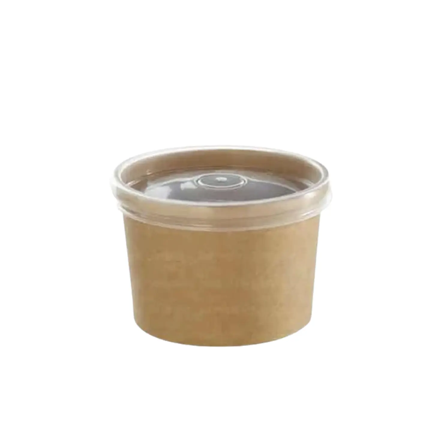 Pote Sopa Poli 8 Oz Kraft 1 Un c/tapa (240 ml) 1