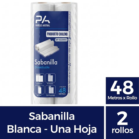 Sabanilla Papel 2x48 mts
