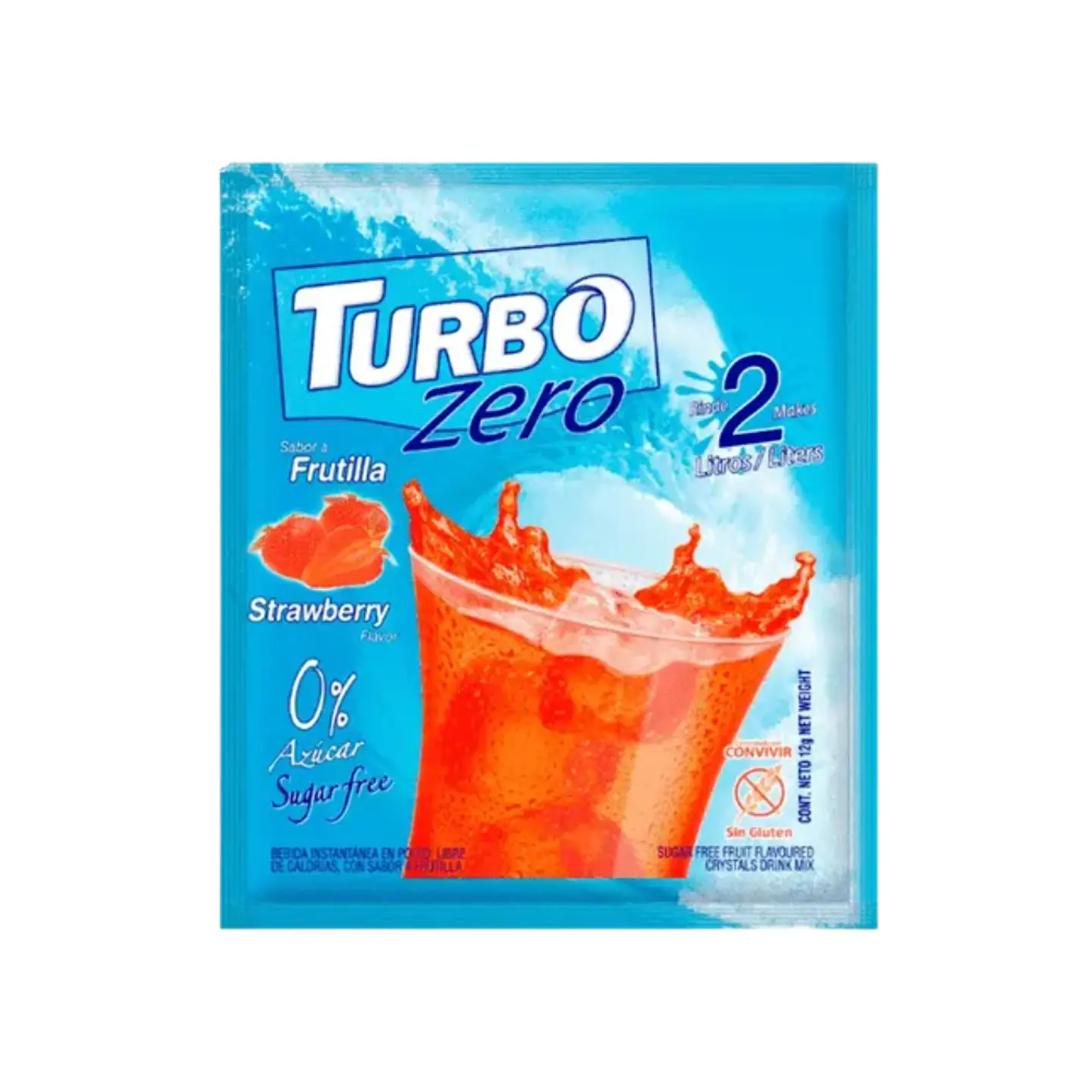 Refresco Polvo 12 GR Zero 2 LT Frutilla 1