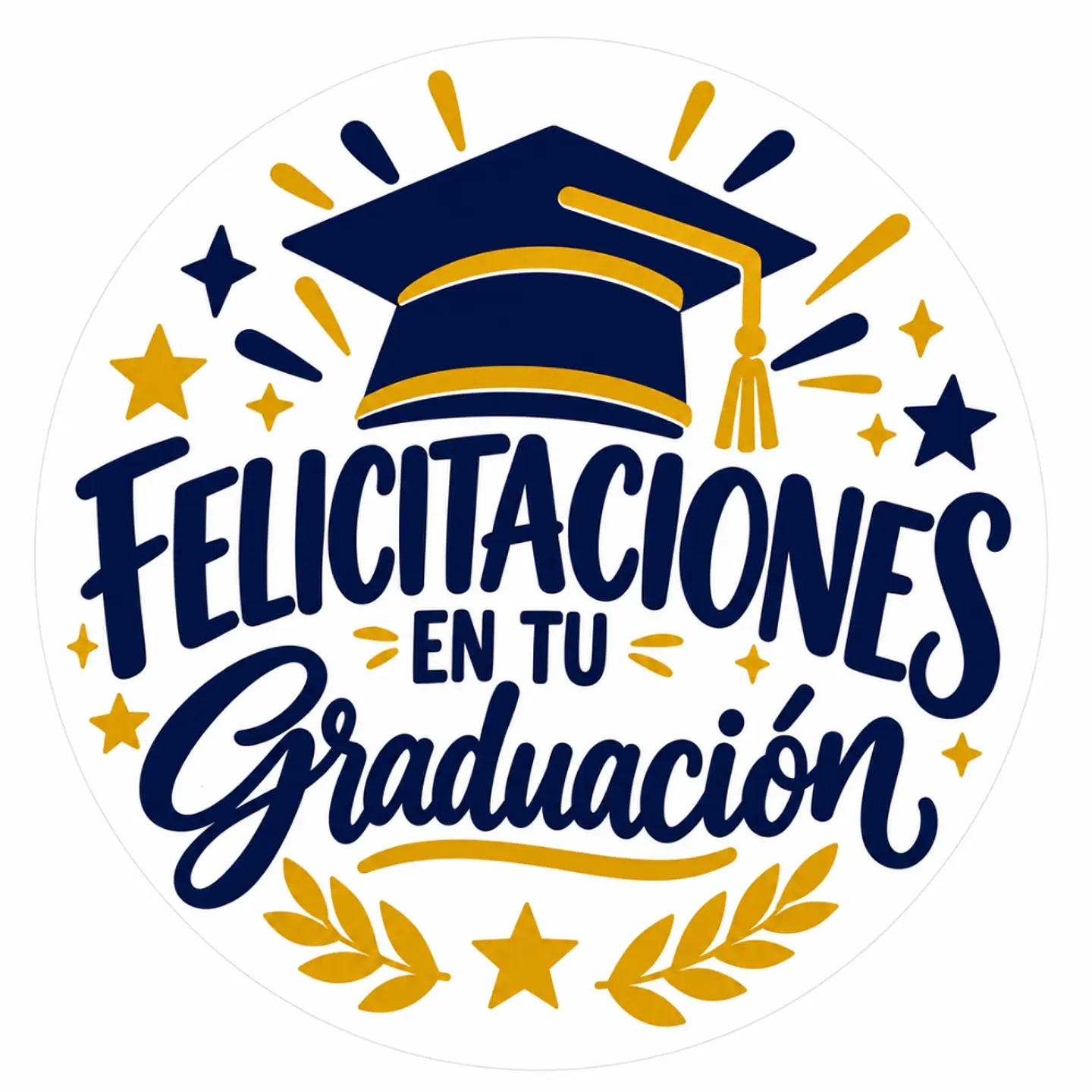 Etiqueta Felicitaciones Graduación 1