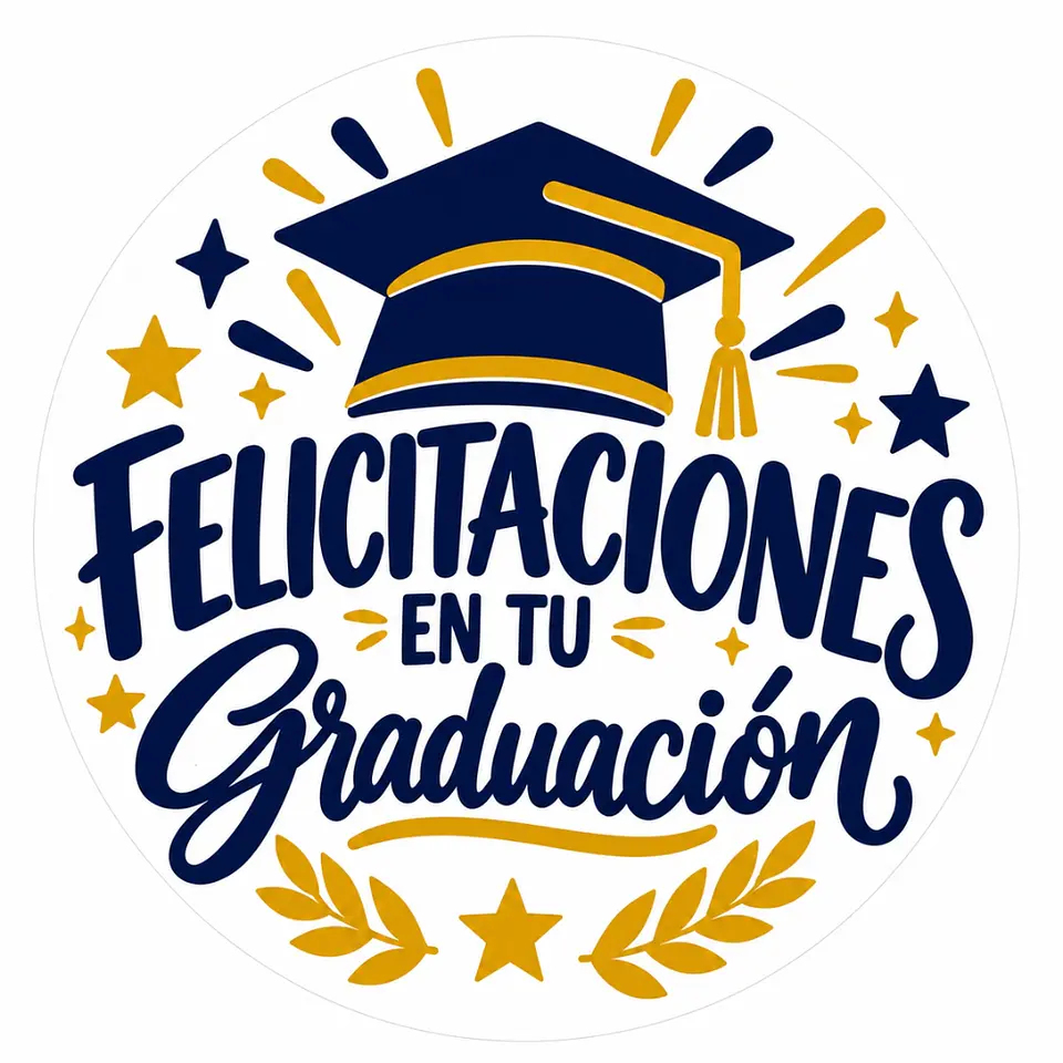 Etiqueta Felicitaciones Graduación 1