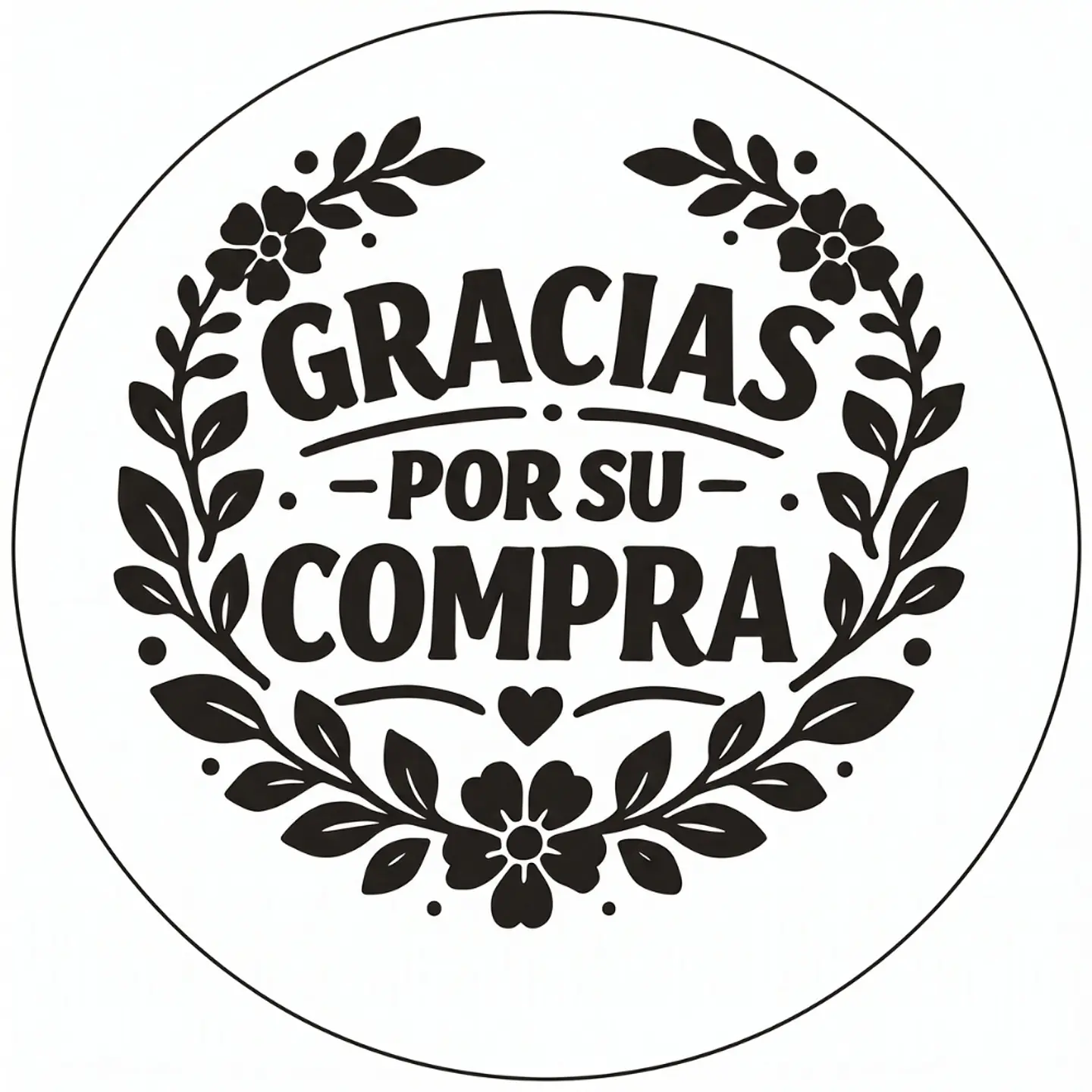 Etiqueta Gracias por su Compra 2
