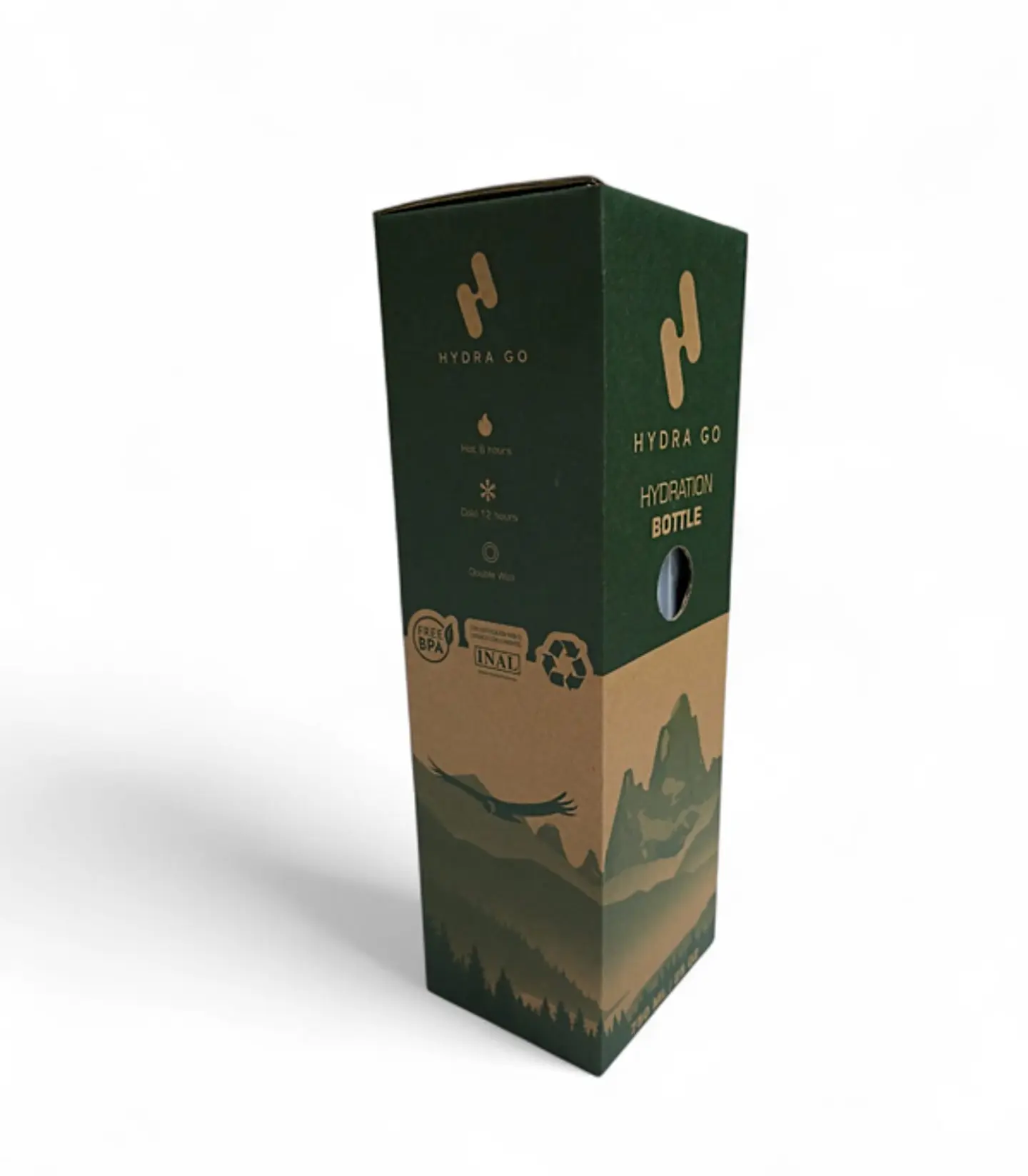 Termo Botella de Agua Hydra Go - Negra 7