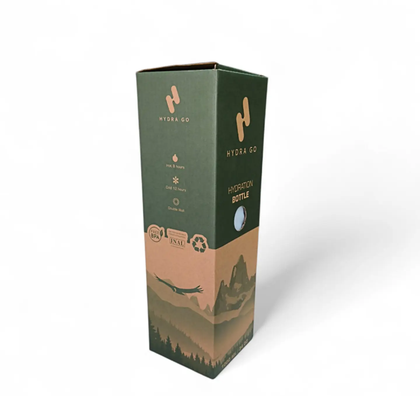 Termo Botella de Agua Hydra Go - Celeste 7