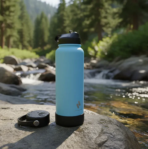 Termo Botella de Agua Hydra Go - Celeste