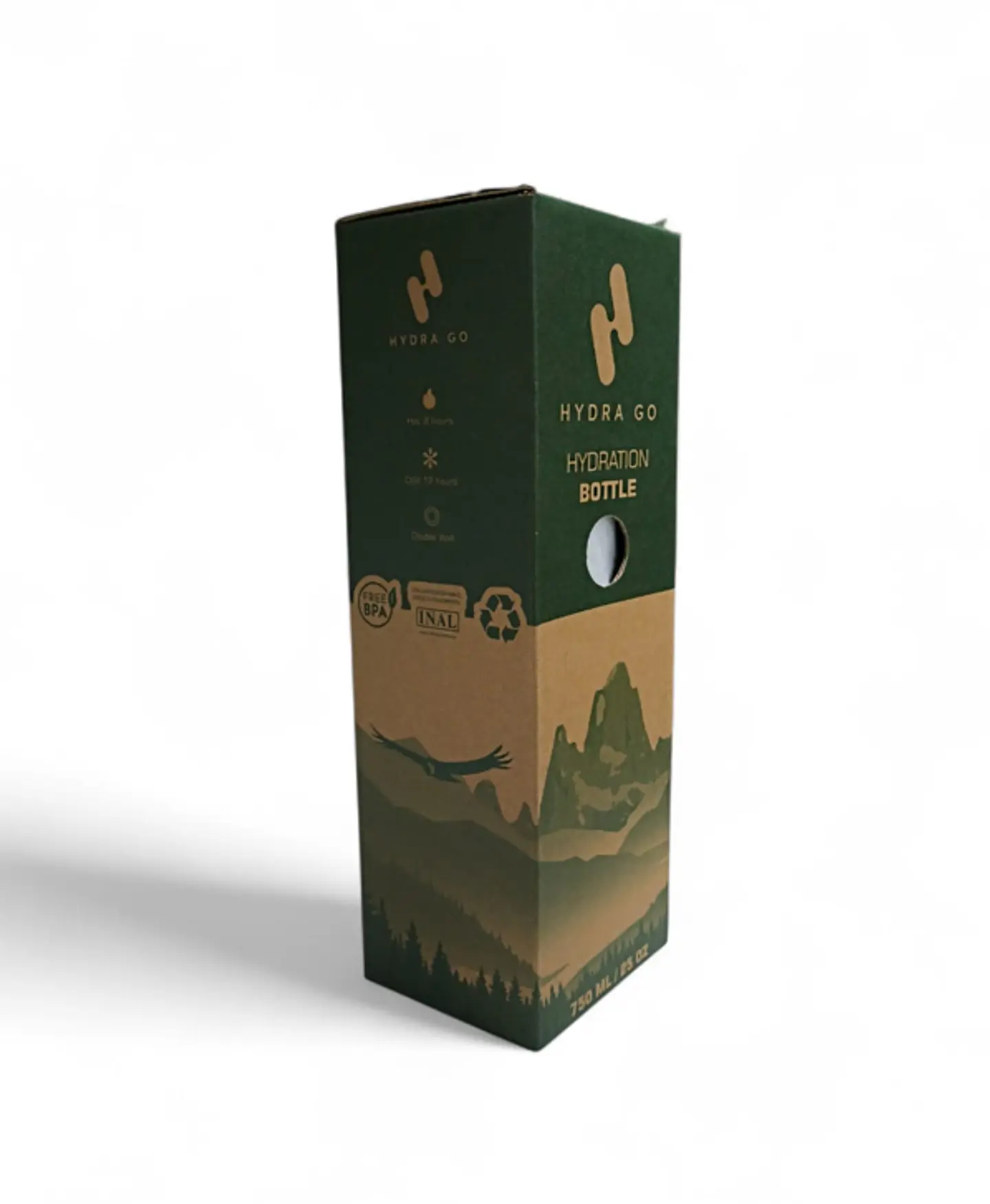 Termo Botella de Agua Hydra Go - Blanca 8