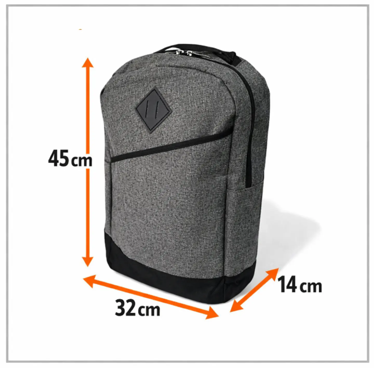 Mochila Notebook Unisex Tahg Duomo 17L Color Gris 4