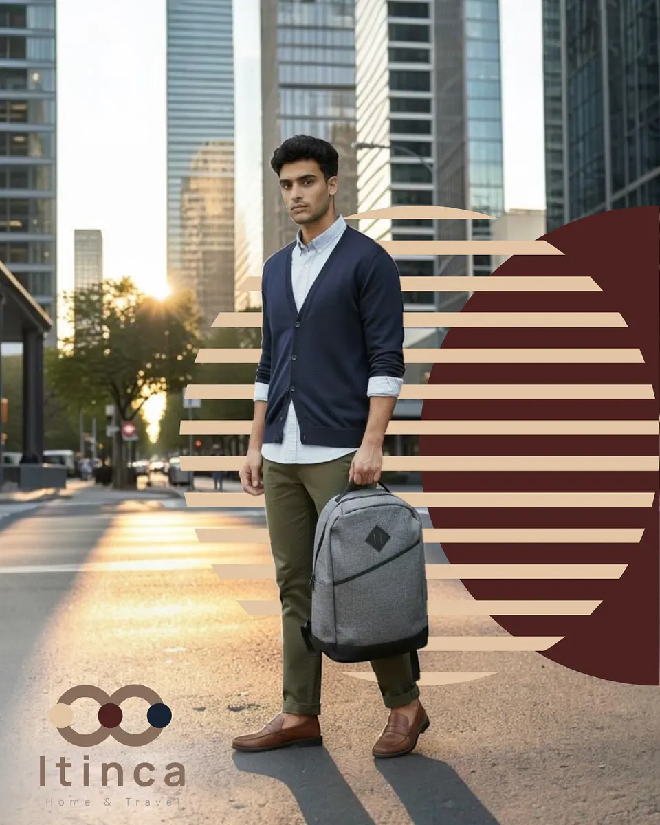 Mochila Notebook Unisex Tahg Duomo 17L Color Gris 6