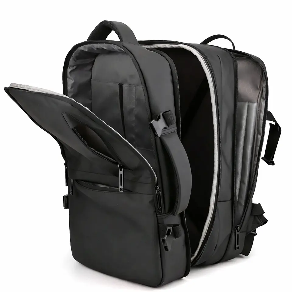 Mochila de Viaje Bolsillos Laterales y Logo Personalizado 4